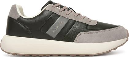 ΑΘΛΗΤΙΚΑ CITY RUNNER LACEUP TAPE LTH HM0HM02033 ΜΑΥΡΟ CALVIN KLEIN