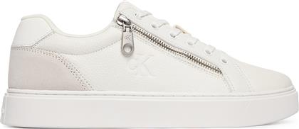 ΑΘΛΗΤΙΚΑ CLASSIC CUP LACEUP ZIP LTH YM0YM01437 ΛΕΥΚΟ CALVIN KLEIN