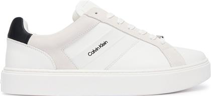 ΑΘΛΗΤΙΚΑ CLASSIC CUPSOLE LACEUP TAPE LTH YM0YM01430 ΛΕΥΚΟ CALVIN KLEIN