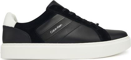 ΑΘΛΗΤΙΚΑ CLASSIC CUPSOLE LACEUP TAPE LTH YM0YM01430 ΜΑΥΡΟ CALVIN KLEIN