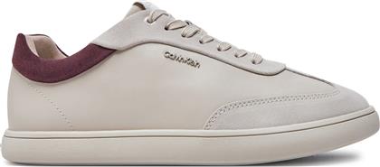 ΑΘΛΗΤΙΚΑ CUPSOLE LACE UP - LTH SUE MIX HW0HW02435 ΜΠΕΖ CALVIN KLEIN