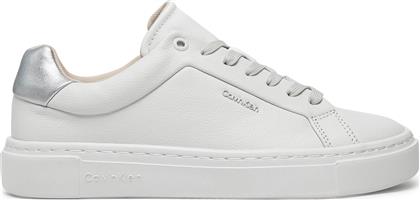 ΑΘΛΗΤΙΚΑ CUPSOLE LACE UP W/ML HW0HW02288 ΛΕΥΚΟ CALVIN KLEIN