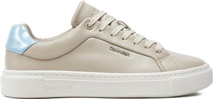 ΑΘΛΗΤΙΚΑ CUPSOLE LACE UP W/ML LTH HW0HW02119 ΜΠΕΖ CALVIN KLEIN