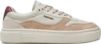 ΑΘΛΗΤΙΚΑ CUPSOLE LACE UP W/ML MIX M HW0HW02114 ΜΠΕΖ CALVIN KLEIN