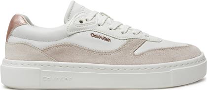 ΑΘΛΗΤΙΚΑ CUPSOLE LACE UP W/ML MIX M HW0HW02114 ΛΕΥΚΟ CALVIN KLEIN