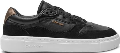 ΑΘΛΗΤΙΚΑ CUPSOLE LACE UP W/ML MIX M HW0HW02114 ΜΑΥΡΟ CALVIN KLEIN