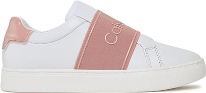 ΑΘΛΗΤΙΚΑ CUPSOLE SLIP ON HW0HW01352 ΛΕΥΚΟ CALVIN KLEIN