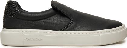 ΑΘΛΗΤΙΚΑ CUPSOLE SLIP ON HW0HW02297 ΜΑΥΡΟ CALVIN KLEIN