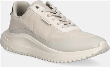 ΑΘΛΗΤΙΚΑ EVA RUNNER LACE UP MAT MIX ΧΡΩΜΑ: ΜΠΕΖ, YW0YW02016 CALVIN KLEIN