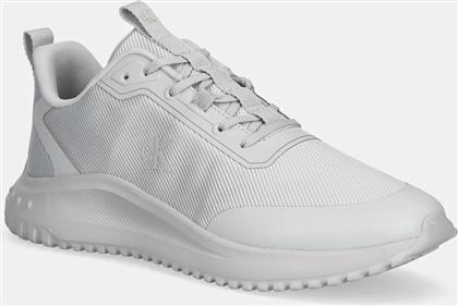 ΑΘΛΗΤΙΚΑ EVA RUNNER LACE UP MAT MIX ΧΡΩΜΑ: ΓΚΡΙ, YM0YM01442 CALVIN KLEIN