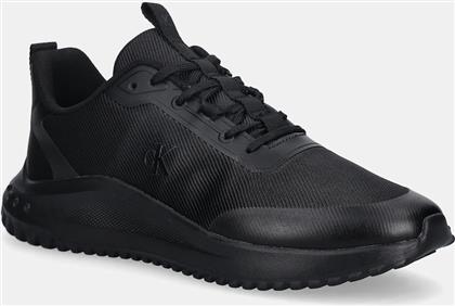 ΑΘΛΗΤΙΚΑ EVA RUNNER LACE UP MAT MIX ΧΡΩΜΑ: ΜΑΥΡΟ, YM0YM01442 CALVIN KLEIN