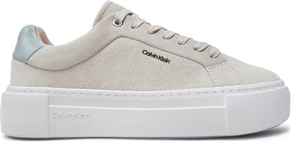 ΑΘΛΗΤΙΚΑ FLATFORM CUP LACE UP W/ML HW0HW02282 ΜΠΕΖ CALVIN KLEIN