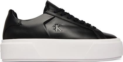 ΑΘΛΗΤΙΚΑ FLATFORM LACE UP LTH YW0YW01928 ΜΑΥΡΟ CALVIN KLEIN