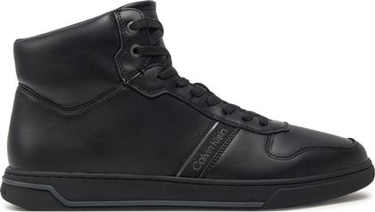 ΑΘΛΗΤΙΚΑ HIGH TOP LACE UP LOGO HM0HM01492 ΜΑΥΡΟ CALVIN KLEIN