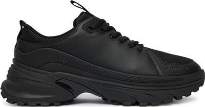 ΑΘΛΗΤΙΚΑ HIKE RUNNER LACEUP TECH MIX YM0YM01417 ΜΑΥΡΟ CALVIN KLEIN