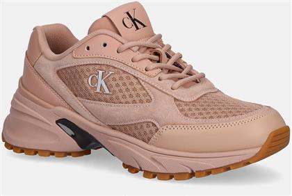 ΑΘΛΗΤΙΚΑ HIKE RUNNER MESH MIX CK ΧΡΩΜΑ: ΜΠΕΖ, YW0YW01994 CALVIN KLEIN