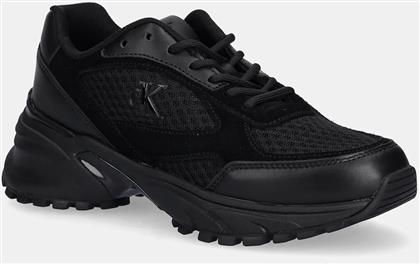ΑΘΛΗΤΙΚΑ HIKE RUNNER MESH MIX CK ΧΡΩΜΑ: ΜΑΥΡΟ, YW0YW01994 CALVIN KLEIN