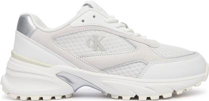 ΑΘΛΗΤΙΚΑ HIKE RUNNER MESH MIX MET MG YW0YW02009 ΛΕΥΚΟ CALVIN KLEIN