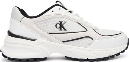 ΑΘΛΗΤΙΚΑ HIKE RUNNER MESH MIX MET MG YW0YW02009 ΛΕΥΚΟ CALVIN KLEIN