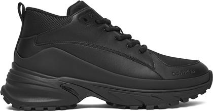ΑΘΛΗΤΙΚΑ HIKE RUNNER MID LACEUP TECH MIX YM0YM01418 ΜΑΥΡΟ CALVIN KLEIN