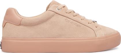 ΑΘΛΗΤΙΚΑ LACE-UP SNEAKER SUEDE/WL CK HW0HW02679 ΡΟΖ CALVIN KLEIN