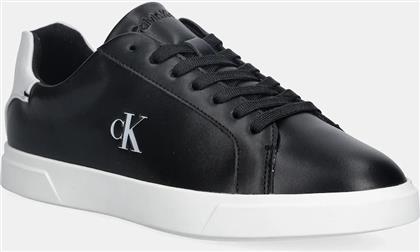 ΑΘΛΗΤΙΚΑ LOW PRO CUP LACEUP LTH MOIRE ΧΡΩΜΑ: ΜΑΥΡΟ, HW0HW02845 CALVIN KLEIN