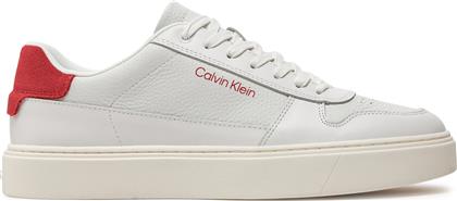 ΑΘΛΗΤΙΚΑ LOW TOP LACE UP BSKT HM0HM01254 ΛΕΥΚΟ CALVIN KLEIN