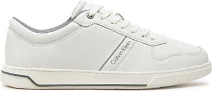 ΑΘΛΗΤΙΚΑ LOW TOP LACE UP LOGO HM0HM01491 ΛΕΥΚΟ CALVIN KLEIN