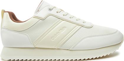 ΑΘΛΗΤΙΚΑ LOW TOP LACE UP LOGO LTH HM0HM01654 ΛΕΥΚΟ CALVIN KLEIN