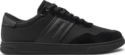 ΑΘΛΗΤΙΚΑ LOW TOP LACE UP MIX HM0HM01548 ΜΑΥΡΟ CALVIN KLEIN