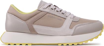 ΑΘΛΗΤΙΚΑ LOW TOP LACE UP MIX NEW HM0HM00926 ΜΠΕΖ CALVIN KLEIN