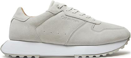 ΑΘΛΗΤΙΚΑ LOW TOP LACE UP SUEDE HM0HM01645 ΓΚΡΙ CALVIN KLEIN