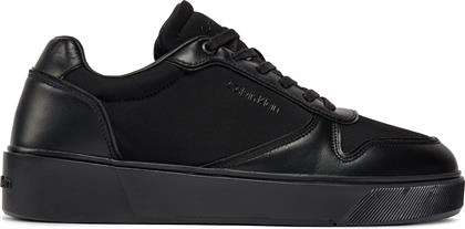 ΑΘΛΗΤΙΚΑ LOW TOP LACE UP W/ STITCH HM0HM01368 ΜΑΥΡΟ CALVIN KLEIN