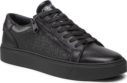 ΑΘΛΗΤΙΚΑ LOW TOP LACE UP W ZIP MONO HM0HM00282 ΜΑΥΡΟ CALVIN KLEIN