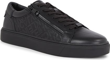 ΑΘΛΗΤΙΚΑ LOW TOP LACE UP W/ZIP MONO HM0HM01059 ΜΑΥΡΟ CALVIN KLEIN