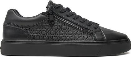 ΑΘΛΗΤΙΚΑ LOW TOP LACE UP W/ ZIP MONO HM0HM01496 ΜΑΥΡΟ CALVIN KLEIN