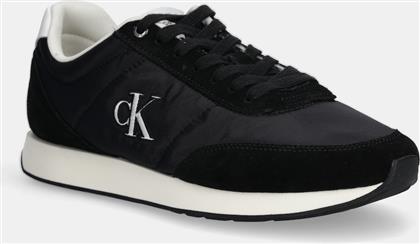 ΑΘΛΗΤΙΚΑ RETRO RUNNER ESS MIX MAT ΧΡΩΜΑ: ΜΑΥΡΟ, YM0YM01361 CALVIN KLEIN