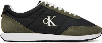 ΑΘΛΗΤΙΚΑ RETRO RUNNER ESS MIX MAT YM0YM01361 ΜΑΥΡΟ CALVIN KLEIN