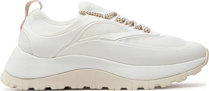 ΑΘΛΗΤΙΚΑ RUNNER LACE UP CAGING HW0HW01900 ΛΕΥΚΟ CALVIN KLEIN