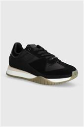 ΑΘΛΗΤΙΚΑ RUNNER LACE UP LTH/NYLON ΧΡΩΜΑ: ΜΑΥΡΟ, HW0HW02130 CALVIN KLEIN