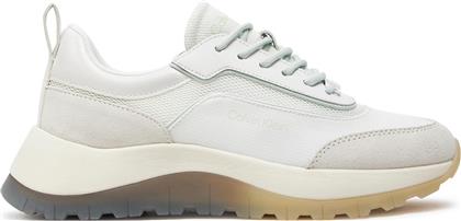 ΑΘΛΗΤΙΚΑ RUNNER LACE UP MESH MIX HW0HW01905 ΛΕΥΚΟ CALVIN KLEIN