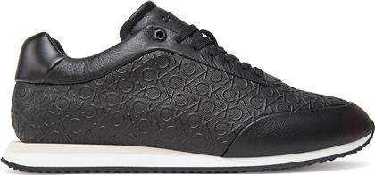 ΑΘΛΗΤΙΚΑ RUNNER LACE UP MONO PU HW0HW02574 ΜΑΥΡΟ CALVIN KLEIN