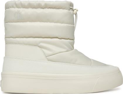 ΑΘΛΗΤΙΚΑ VULC FLATF SNOWBOOT NYLON MIX MG YW0YW01977 ΛΕΥΚΟ CALVIN KLEIN
