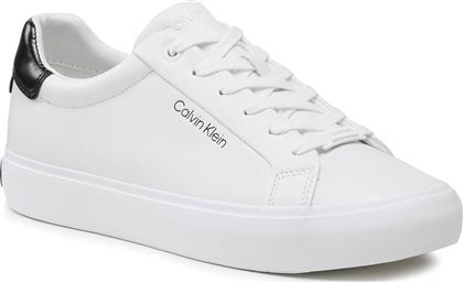 ΑΘΛΗΤΙΚΑ VULC LACE UP HW0HW01681 ΛΕΥΚΟ CALVIN KLEIN