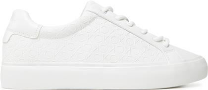 ΑΘΛΗΤΙΚΑ VULC LACE UP MONO PU HW0HW02573 ΛΕΥΚΟ CALVIN KLEIN