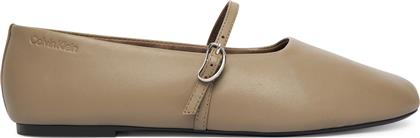 ΜΠΑΛΑΡΙΝΕΣ OBLIQUE BALLERINA MJ LTH HDW HW0HW02847 ΚΑΦΕ CALVIN KLEIN από το EPAPOUTSIA