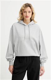 ΜΠΛΟΥΖΑ ΧΡΩΜΑ: ΓΚΡΙ, ΜΕ ΚΟΥΚΟΥΛΑ, LV044D204G CALVIN KLEIN