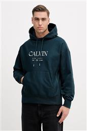 ΜΠΛΟΥΖΑ ΧΡΩΜΑ: ΠΡΑΣΙΝΟ, ΜΕ ΚΟΥΚΟΥΛΑ, LV04RE207G CALVIN KLEIN