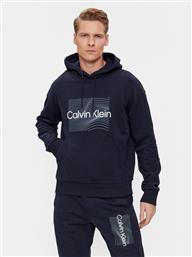 ΜΠΛΟΥΖΑ WAVE LINES HERO K10K112774 ΣΚΟΥΡΟ ΜΠΛΕ REGULAR FIT CALVIN KLEIN