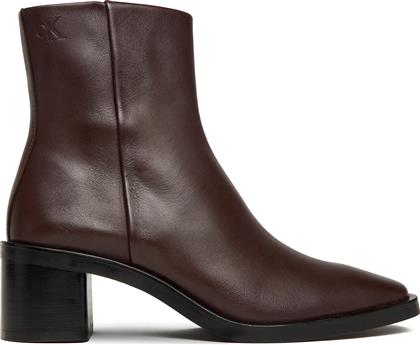 ΜΠΟΤΑΚΙΑ BLOCK HEEL ZIP BOOT LTH HW0HW02593 ΜΠΟΡΝΤΟ CALVIN KLEIN
